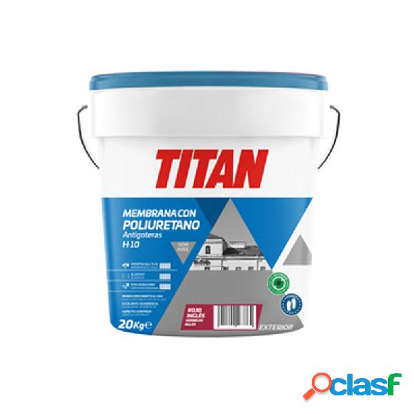 Impermeabilizante con poliuretano titan h10 rojo ingles 20kg