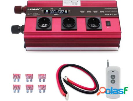 Inversor De Corriente De 5000W Cc 12V/24V LY-2500W4USB-1