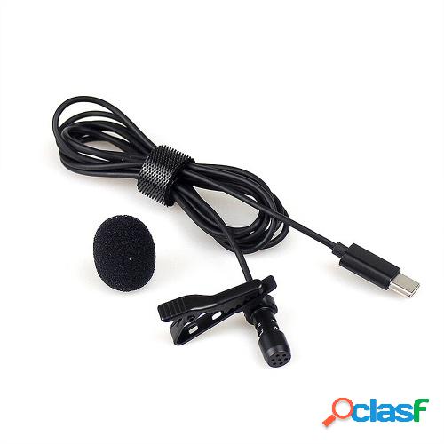 JH-042 Tipo-C Micrófono Lavalier Micrófono de condensador