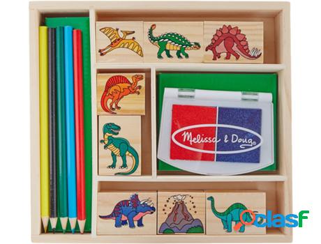 Jogo de Mesa MELISSA & DOUG Dinosaurs Stamp Set (2 Anos)