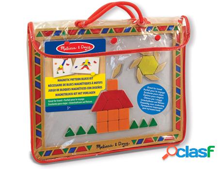 Jogo de Mesa MELISSA & DOUG Magnetic Pattern Block Set (3