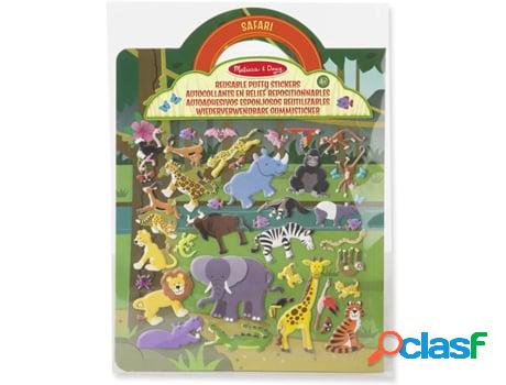 Jogo de Mesa MELISSA & DOUG Puffy Stickers Play Set: Safari