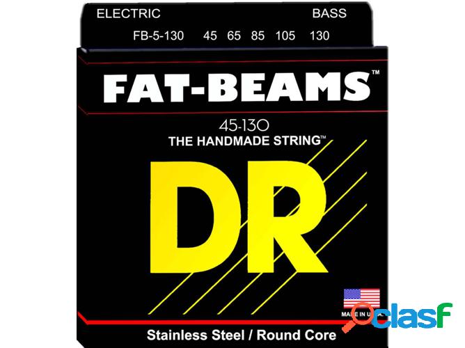 Juego de Cuerdas Bajo Eléctrico DR FB5-130 Fat-Beam (.045