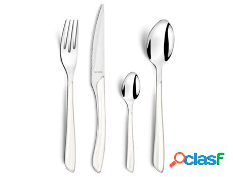 Juego de cubiertos AMEFA Eclat 24 piezas blanco