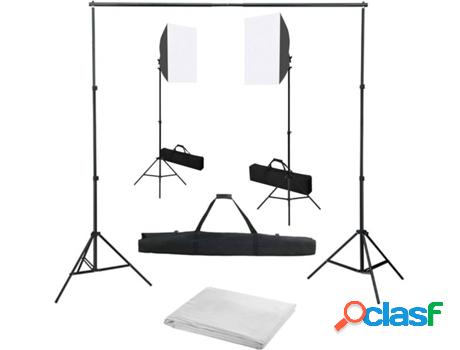 Kit Iluminación de Estudio VIDAXL con Focos Softbox y