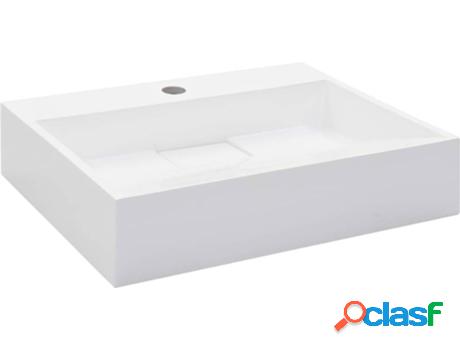 Lavabo VIDAXL Piedra (Blanco - 50x38x13 cm)