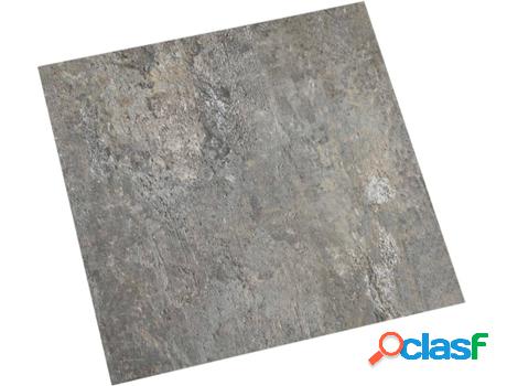 Láminas para Suelo Autoadhesivas VIDAXL (Gris - 30.5 x 30.5
