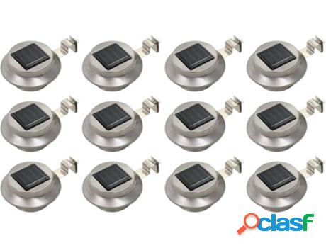 Lámpara Solar VIDAXL LED (0.18 W - 12 Un)