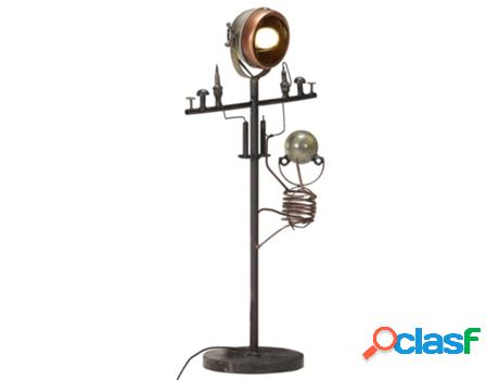 Lámpara VIDAXL (42 x 22 x 80 cm - Hierro - Negro)
