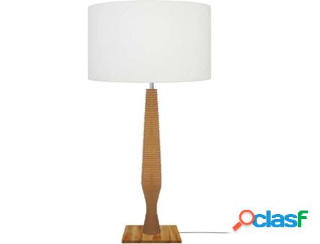 Lámpara de Mesa TOSEL Columbus (Blanco - E27 - Máx. 40W -
