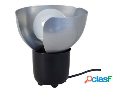 Lámpara de Mesa TOSEL Lotus (Negro, Plateado - E27 - Máx.