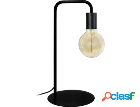 Lámpara de Mesa TOSEL Norwich (Negro - E27 - Máx. 40W -