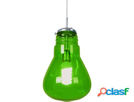 Lámpara de Suspensión TOSEL Ampoules (Verde - E27 - Máx.