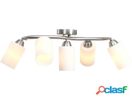 Lámpara de Techo VIDAXL Cilíndricas (200 W - 5 Un)