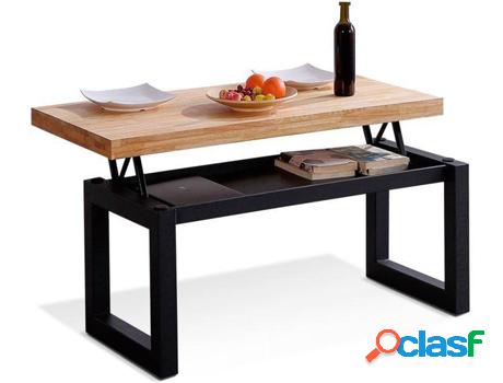 Mesa de Centro ADEC Loft (Roble Salvaje Negro - Madera - 120