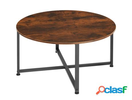 Mesa de Centro TECTAKE (88.5 x 88.5 x 47 cm - Madera -