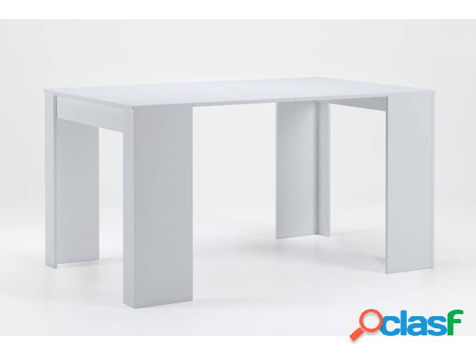Mesa de Comedor SKRAUT HOME EX140B2018 (Blanco - Aglomerado