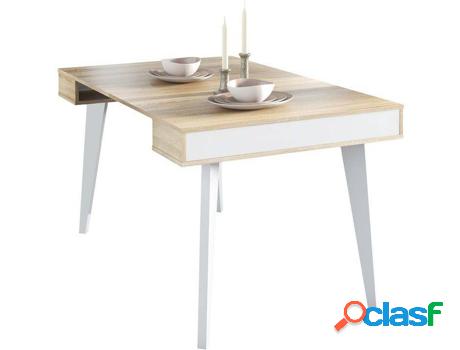 Mesa de Comedor SKRAUT HOME NEWNORDICK140BLSO (Blanco mate -