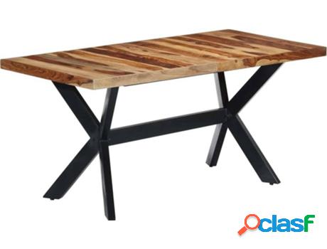 Mesa de Comedor VIDAXL 247436 (Marrón - Madera - 160 x 80 x