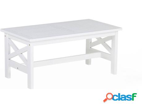 Mesa de Exterior Baltic (Blanco - Madera de Acacia