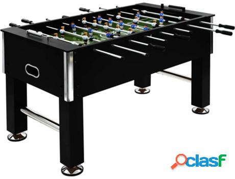 Mesa de Futbolín VIDAXL Acero Negro (140x74,5x87,5 cm)