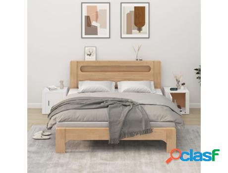 Mesita de Noche VIDAXL (50 x 39 x 47 cm - Madera -