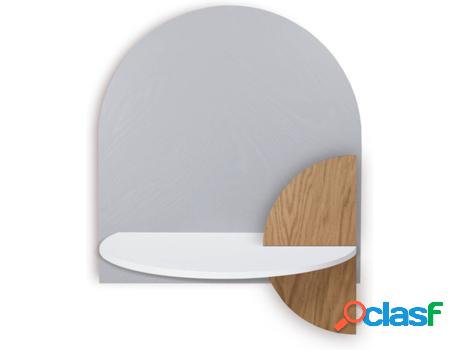 Mesita de Noche WOODENDOT Alba L (Gris - Madera - 55 x 45 x