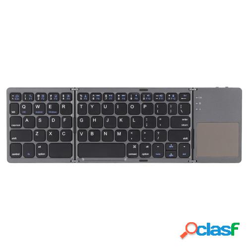 Mini teclado inalámbrico BT plegable plegable delgado