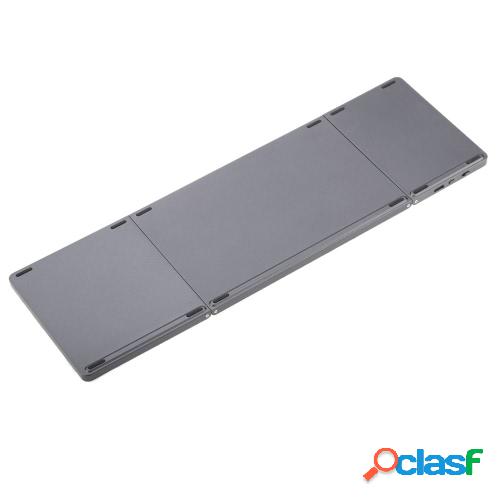 Mini teclado portátil ultra delgado delgado plegable