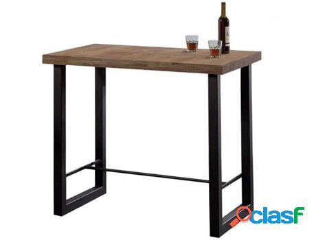 Mueble de Apoyo ABECEDARIO boreal – Negro (Madera - 120 x