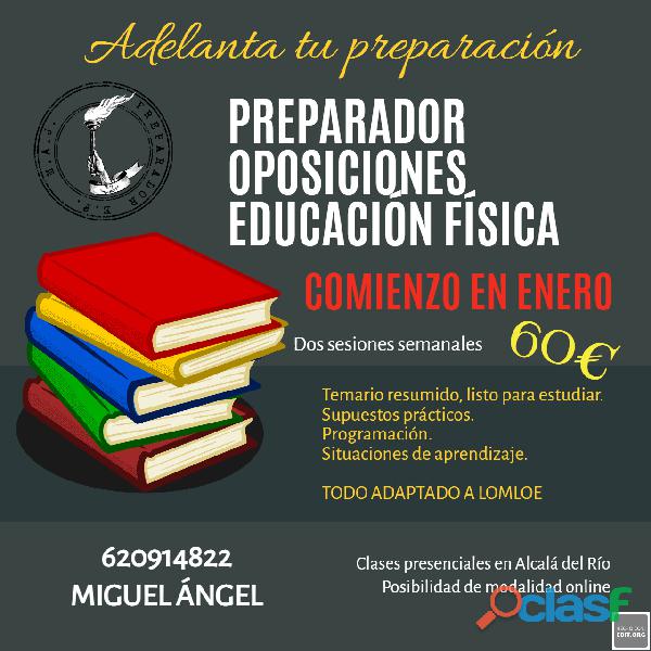 PREPARADOR OPOSICIONES EDUCACIÓN FÍSICA