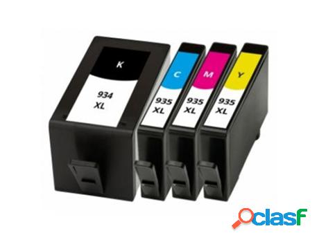 Pack 4 Cartuchos de Tinta GENERICO 934xlb (Multicolor)