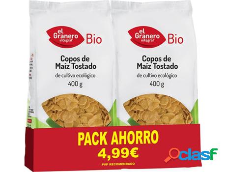 Pack Copos de Maíz Tostado Bio EL GRANERO INTEGRAL (2