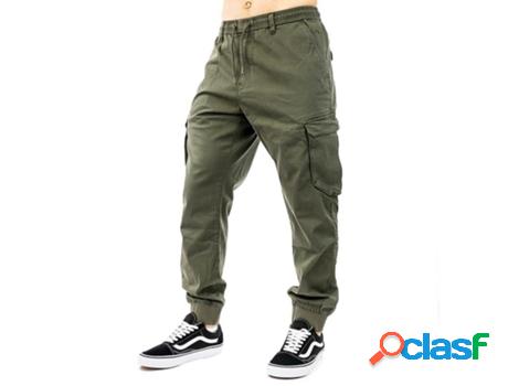 Pantalones REELL Hombre (XL - Verde)