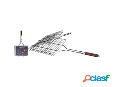 Parrilla doble honda m/madera 33x25cm
