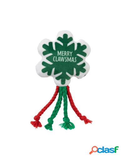Peluche Navideño Merry Clawmas Snowflake para Gatos 15x6 cm