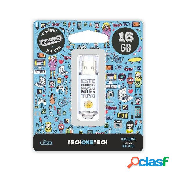 Pendrive 16GB Tech One Tech No Es Tuyo USB 2.0