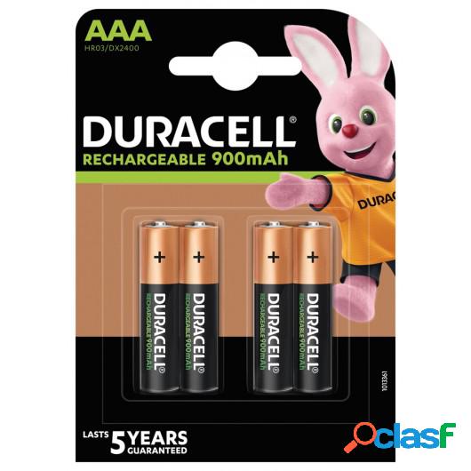 Pila Recargable Lr03 Aaa 900Mah Ultra Duracell 4 Pz