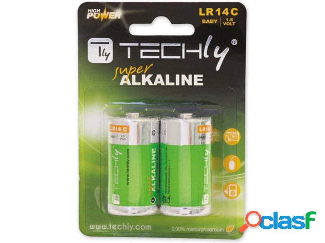 Pilas TECHLY LR14 C 1.5V