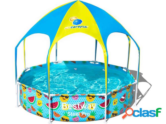 Piscina Tubular BESTWAY Splash-In-Shade Amarillo (244x51cm)