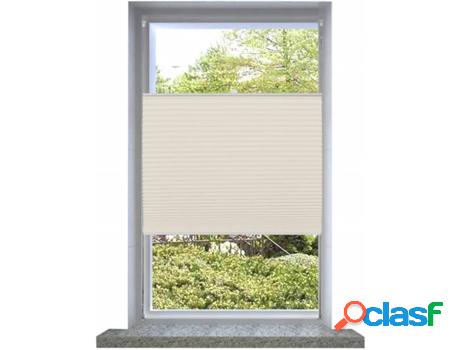 Plisé para Ventana Persiana VIDAXL Crema (40 x 200 cm)