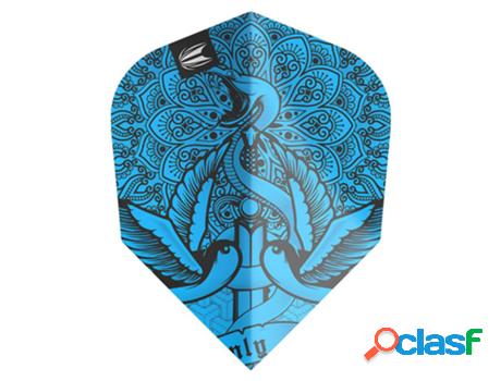 Plumas de Dardos TARGET DARTS (Azul)