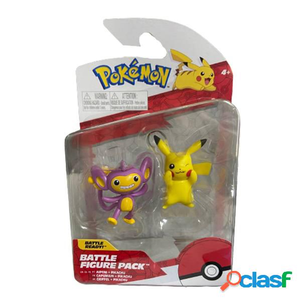 Pok?mon Figura Combate Aipom y Pikachu