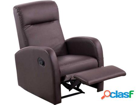 Poltrona ABECEDARIO Home (Chocolate - Símil Piel - 70 x 97