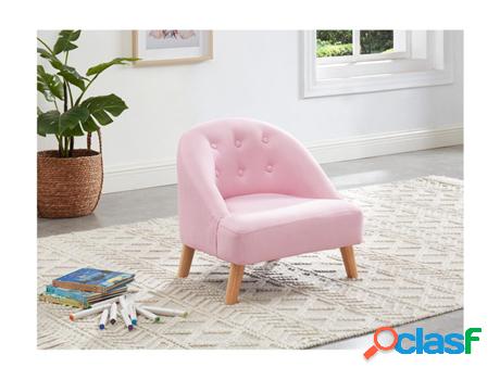 Poltrona Clássica VENTE UNIQUE Maggie Rosa (50 x 51 x 51)