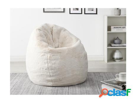Puff VENTE UNIQUE Norvegen (70 x 40 x 40 cm - Beige)