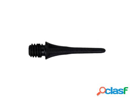 Punta COSMO DARTS SETAS Preto Curto 2Ba 19Mm 50 Dicas Unid