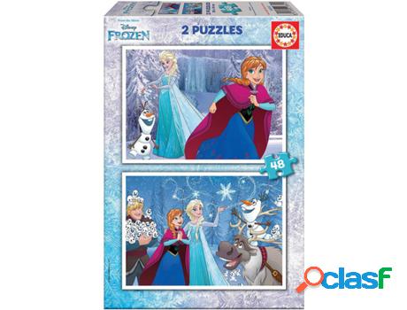 Puzzle EDUCA 2x Puzzle 48 Frozen (Edad Mínima: 3 Años - 96