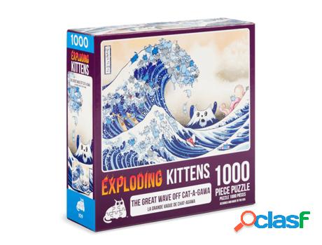 Puzzle EXPLODING KITTENS Great Wave Of Catagawa (1000