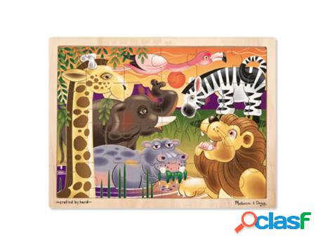 Puzzle MELISSA & DOUG (Madera - Marrón - 40 x 30 x 1 cm)